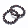 Natural Brecciated Jasper Bead Stretch Bracelets X-BJEW-K212-A-040-1