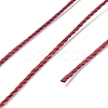 Round Waxed Polyester Thread String YC-D004-02E-131-3
