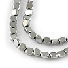 Electroplated Non-magnetic Synthetic Hematite Beads Strands G-R259-51H-1