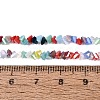 Electroplate Transparent Glass Beads Strands EGLA-Q139-01A-M02-4