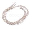 Natural Gray Agate Bead Strands G-R193-12-4mm-2