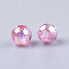 Transparent Plastic Beads X-OACR-S026-10mm-M-2