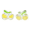 Transparent Acrylic Enamel Beads LS-TACR-N012-006G-1