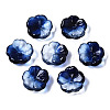 Transparent Spray Painted Glass Beads GLAA-Q089-003-F003-2