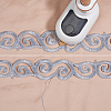 Iron on/Sew on Polyester Embroidery Auspicious Clouds Lace Ribbon OCOR-WH20020-06C-3