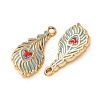 304 Stainless Steel Enamel Pendants STAS-Z193-06G-01-2