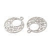 Long-Lasting Plated Brass Filigree Charms KK-K336-22P-2