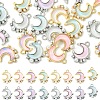 10Pcs Alloy Glass Pendants FIND-YW0008-90A-2