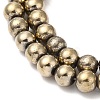 Electroplate Synthetic Magnetic Hematite Beads Strands G-E602-01E-3