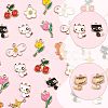 36Pcs 9 Styles Alloy Enamel Pendants ENAM-FS0004-31-2