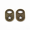 Tibetan Style Alloy Pendant Enamel Settings TIBEP-N010-012AB-RS-1