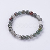 Natural Bloodstone Beads Stretch Bracelets BJEW-E325-D05-1