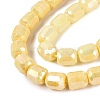 Anti-Tarnish Electroplate Glass Beads Strands EGLA-N027-03A-08-3