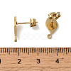 Ion Plating(IP) 304 Stainless Steel Stud Earring Findings STAS-I206-25G-3