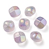 UV Plating Luminous Transparent Acrylic Beads OACR-P010-01D-1