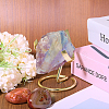 3Pcs 3 Styles Iron Heart Shaped Crystal Display Pedestals for Gemstone ODIS-CA0001-23-4