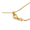 304 Stainless Steel Snake Chain Necklace for Women NJEW-G104-01G-3