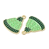 Christmas Alloy Enamel Pendants ENAM-D050-13E-01G-2