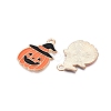 Halloween Theme Alloy Enamel Pendants ENAM-T020-07A-1