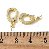 Brass Micro Pave Cubic Zirconia Pendants Bails KK-D324-21G-2