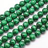 Natural Malachite Bead Strands G-O152-47-10mm-1