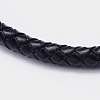 Braided Leather Cord Bracelets BJEW-I200-13-3