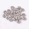 2-Hole Flat Round Resin Sewing Buttons for Costume Design BUTT-E119-36L-05-1