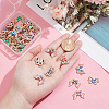60Pcs 10 Styles Alloy Enamel Connector Charms ENAM-HY0001-25-3