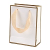 Rectangle Paper Bags with Ribbon Handles CARB-L011-01A-01-1