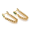 Ion Plating(IP) 304 Stainless Stell Studs Earring EJEW-H008-06G-02-1