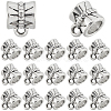 240Pcs Tibetan Style Alloy Tube Bails TIBE-SP0001-09AS-1