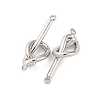 Alloy Knot Connector Charms PALLOY-F315-02P-2