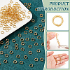 BENECREAT 200Pcs Rack Plating Brass Split Rings KK-BC0013-85B-4