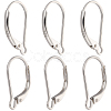 4 Pairs 925 Sterling Silver Leverback Earring Findings STER-BBC0001-85-1