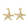 Brass Micro Pave Cubic Zirconia Pendants KK-A271-02H-G-1