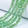 Electroplate Glass Beads Strands EGLA-A034-T8mm-B11-1