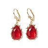 Glass Leverback Earring EJEW-C077-02KCG-03-1