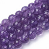 Natural Amethyst Beads Strands G-Q961-17-10mm-1