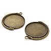 Zinc Alloy Pendant Cabochon Settings FIND-NH0001-13C-AB-2