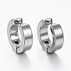 Tarnish Resistant 304 Stainless Steel Clip-on Earrings EJEW-H351-18P-1