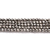 Electroplate Glass Beads Strands X-GLAA-H021-01A-FP12-2