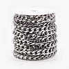 Tarnish Resistant 304 Stainless Steel Cuban Link Chains CHS-E013-17A-2