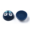 Opaque Resin Enamel Cabochons CRES-N031-018-1