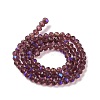 Electroplate Glass Beads Strands EGLA-A034-T1mm-L14-2