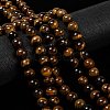 Natural Grade AB Tiger Eye Round Beads Strands X-G-O047-02-10mm-4