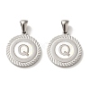 304 Stainless Steel Pendants STAS-I204-Q-P-1