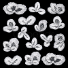 16Pcs 2Bags Polyester Clothing Patches PATC-FG0003-83A-1