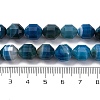 Natural Banded Agate(Dyed & Heated) Beads Strands G-C171-D01-01-5