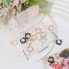 20Pcs 5 Style Stainless Steel Huggie Hoop Earrings Findings STAS-SC0004-51-6