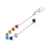 Bullet & Round Gemstone Dowsing Pendulums PALLOY-JF02034-02-3